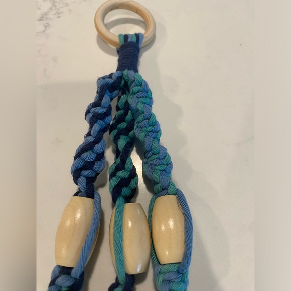 Blue hanging pot holder - Picture 3 of 3